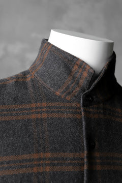 画像をギャラリービューアに読み込む, COLINA GARDENER CHECK SHIRT / SOFT FLANNEL (GREY x BROWN)