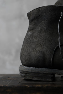 画像をギャラリービューアに読み込む, prtl "one make" Lace Up Boots (JAPAN Cow Reversed Leather / Hand Dyed BLACK)