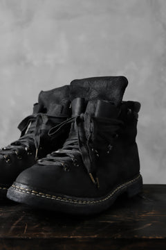 画像をギャラリービューアに読み込む, A DICIANNOVEVENTITRE A1923 Norwegian Laced Boots SH2 / Cavallo Oilo (NERO)