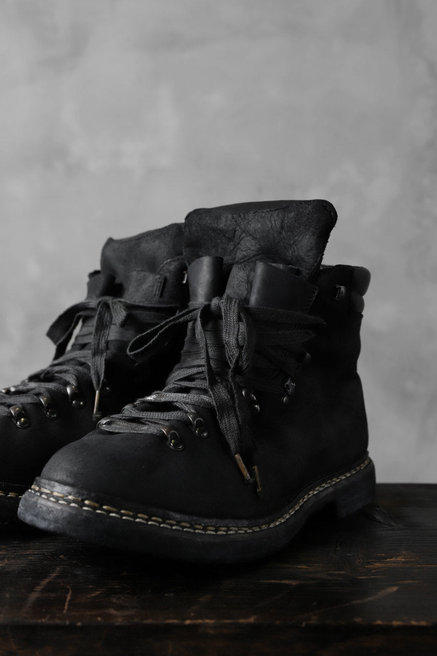 画像をギャラリービューアに読み込む, A DICIANNOVEVENTITRE A1923 Norwegian Laced Boots SH2 / Cavallo Oilo (NERO)