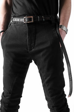 画像をギャラリービューアに読み込む, thomkrom OVER LOCKED SLIM TROUSERS / FADE STRETCH DENIM (BLACK)