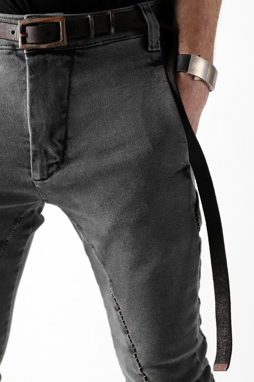 画像をギャラリービューアに読み込む, thomkrom OVER LOCKED SLIM TROUSERS / FADE STRETCH DENIM (LIGHT GREY)