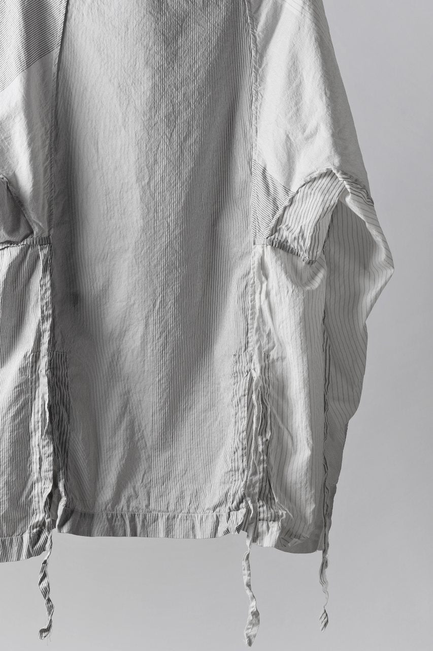 un-namable Mad Dolman Shirt #1 / Silky Cotton Stripe (NATURAL)
