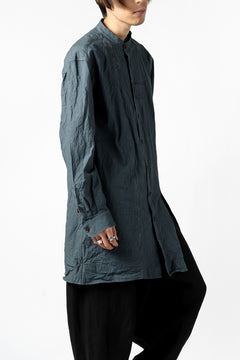 画像をギャラリービューアに読み込む, YUTA MATSUOKA semi long shirts / triple wash typewriter (light blue)