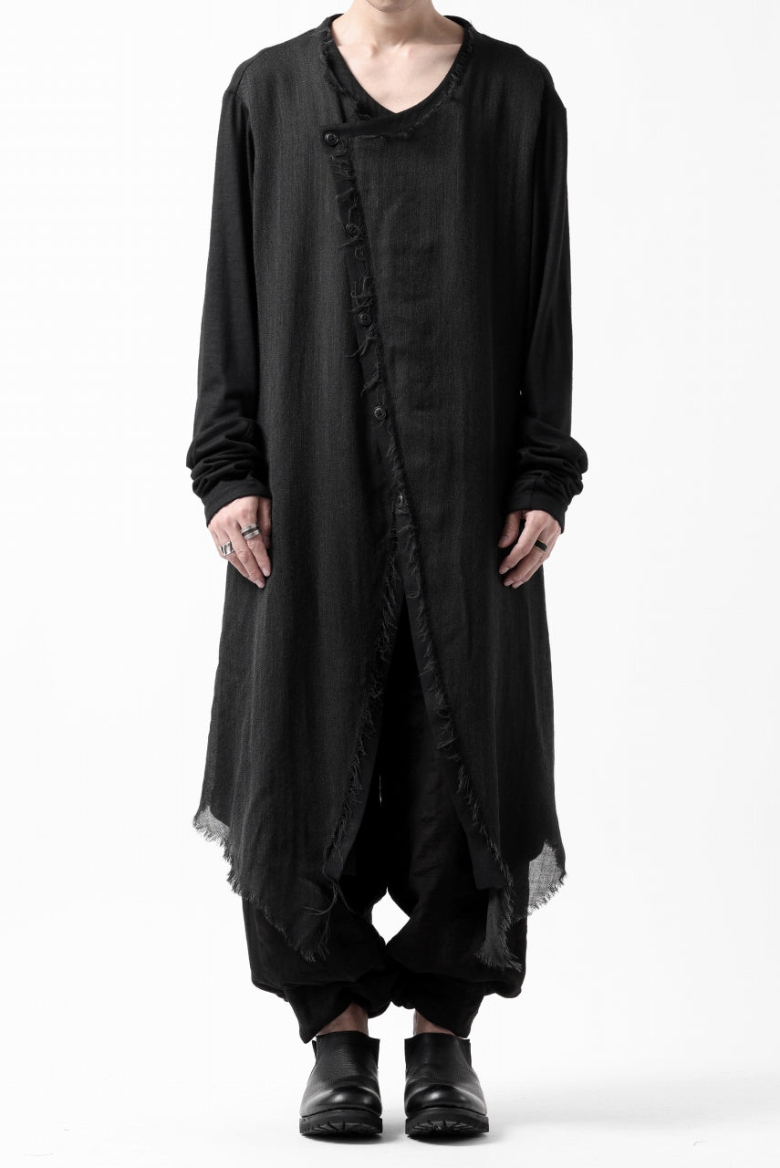 画像をギャラリービューアに読み込む, SOSNOVSKA RAW LAYERING TUNIC (BLACK)