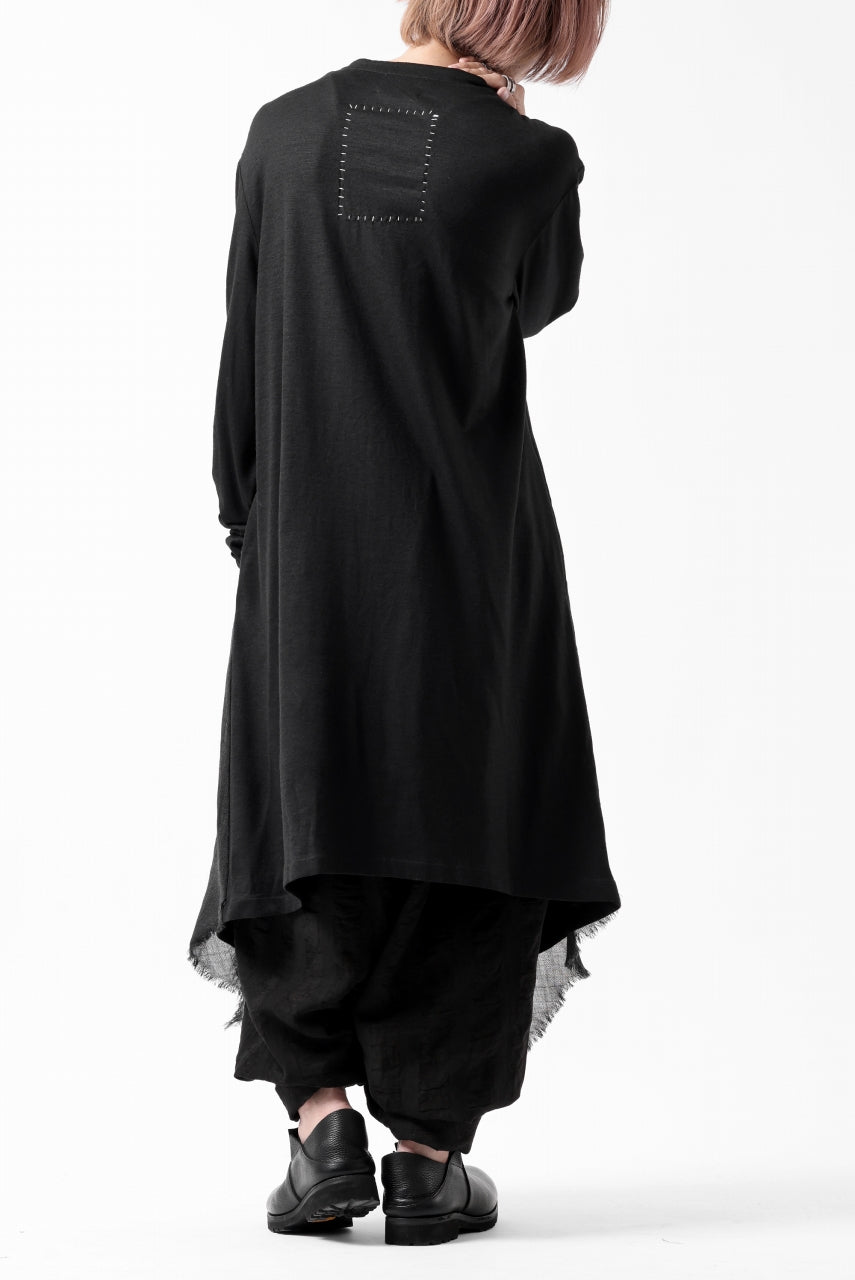 画像をギャラリービューアに読み込む, SOSNOVSKA RAW LAYERING TUNIC (BLACK)