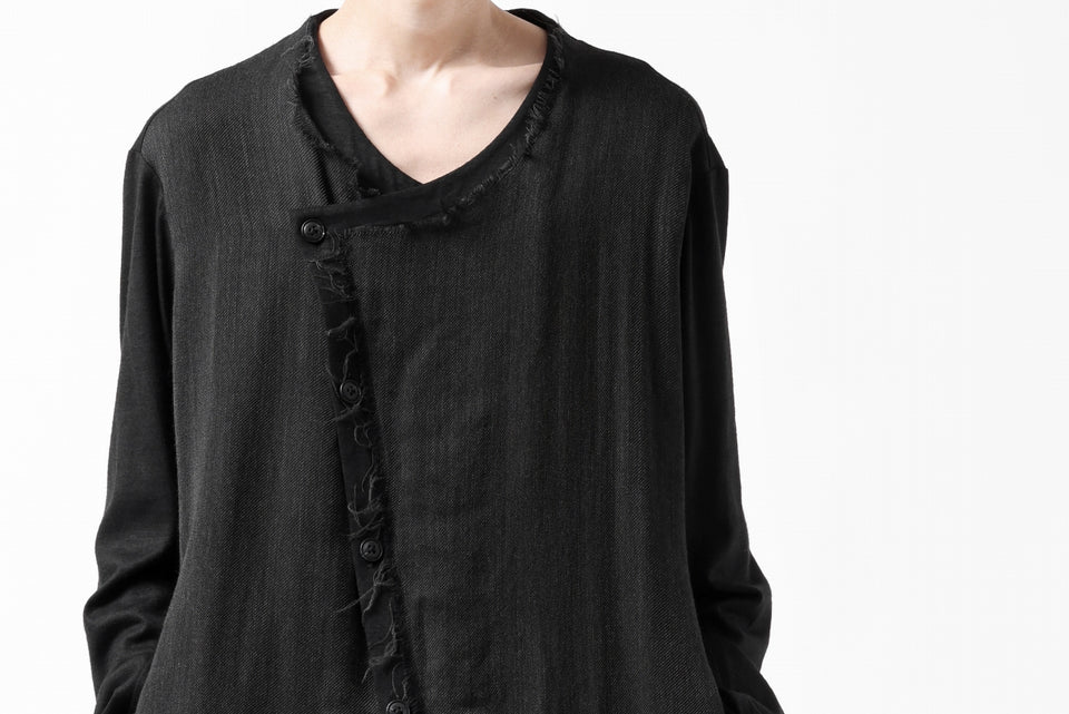 画像をギャラリービューアに読み込む, SOSNOVSKA RAW LAYERING TUNIC (BLACK)
