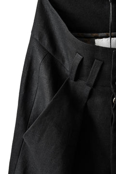 画像をギャラリービューアに読み込む, SOSNOVSKA exclusive CLOWN STYLE LINEN PANTS (BLACK)