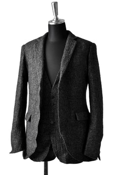 Load image into Gallery viewer, blackcrow tailor vest (wool linen fulling) (GREY)