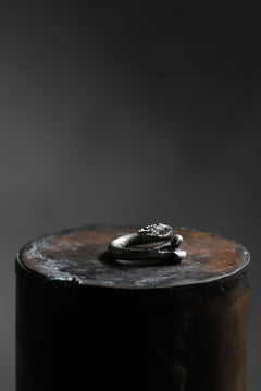 画像をギャラリービューアに読み込む, Holzpuppe exclusive Bone ring with White Quartz