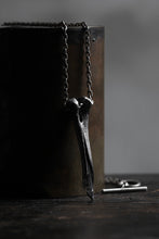 Load image into Gallery viewer, Holzpuppe exclusive Femur Bone Pendants with Green Tourmalinated Quartz