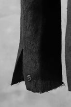 Load image into Gallery viewer, blackcrow shirt-collar 5B jacket / hemp (black)