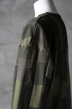 Load image into Gallery viewer, ISAMU KATAYAMA BACKLASH PATCHWORK-PRODUCTION JERSEY TOPS (KHAKI)
