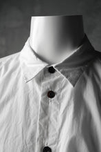 画像をギャラリービューアに読み込む, KLASICA SABRON BUTTON FRY SHIRT / TYPE-WRITER CLOTH (WHITE)
