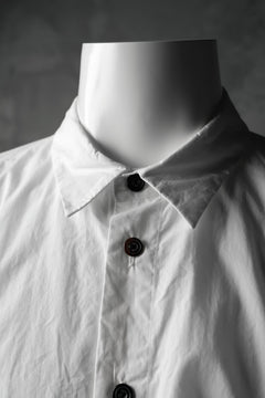 画像をギャラリービューアに読み込む, KLASICA SABRON BUTTON FRY SHIRT / TYPE-WRITER CLOTH (WHITE)