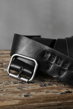 Load image into Gallery viewer, PAL OFFNER EASY LONG BELT / CALF LEATHER (BLACK)