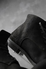 画像をギャラリービューアに読み込む, prtl "one make" Lace Up Boots (JAPAN Cow Reversed Leather / Hand Dyed BLACK)