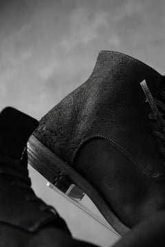 画像をギャラリービューアに読み込む, prtl "one make" Lace Up Boots (JAPAN Cow Reversed Leather / Hand Dyed BLACK)