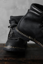画像をギャラリービューアに読み込む, A DICIANNOVEVENTITRE A1923 Norwegian Laced Boots SH2 / Cavallo Oilo (NERO)
