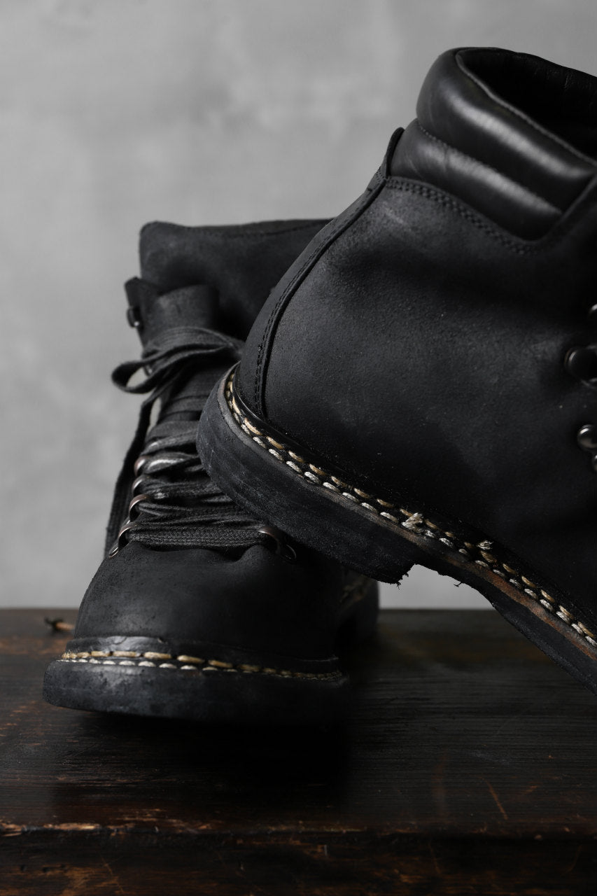 画像をギャラリービューアに読み込む, A DICIANNOVEVENTITRE A1923 Norwegian Laced Boots SH2 / Cavallo Oilo (NERO)