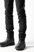 画像をギャラリービューアに読み込む, thomkrom OVER LOCKED SLIM TROUSERS / FADE STRETCH DENIM (BLACK)
