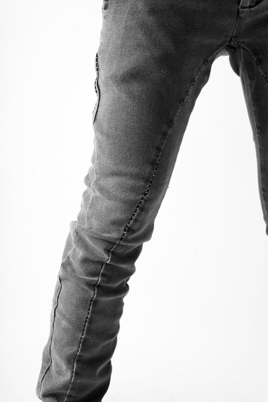 画像をギャラリービューアに読み込む, thomkrom OVER LOCKED SLIM TROUSERS / FADE STRETCH DENIM (LIGHT GREY)