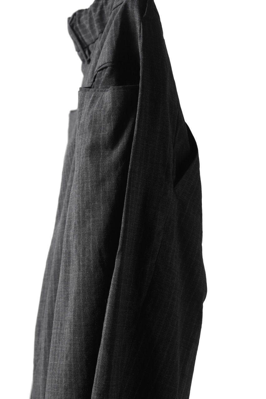 Load image into Gallery viewer, COLINA W-TUCK PANTS / WASHABLE WOOL TROPICAL (STRIPE)