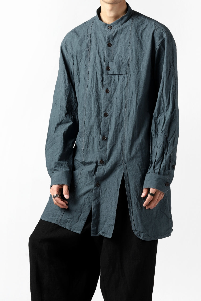 画像をギャラリービューアに読み込む, YUTA MATSUOKA semi long shirts / triple wash typewriter (light blue)