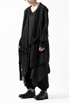 画像をギャラリービューアに読み込む, SOSNOVSKA CHECKER FRONT VEST (CHECK x BLACK)