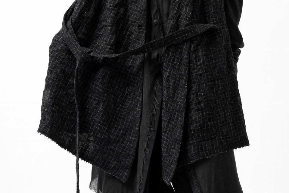 画像をギャラリービューアに読み込む, SOSNOVSKA CHECKER FRONT VEST (CHECK x BLACK)