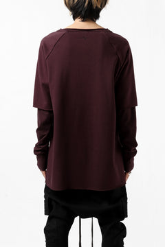 Load image into Gallery viewer, FIRST AID TO THE INJURED LAYERED SLEEVE TOPS / FRENCH TERRY + JERSEY (OXE)