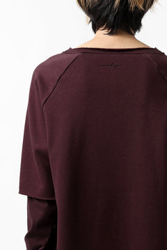 Load image into Gallery viewer, FIRST AID TO THE INJURED LAYERED SLEEVE TOPS / FRENCH TERRY + JERSEY (OXE)