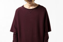 Load image into Gallery viewer, FIRST AID TO THE INJURED LAYERED SLEEVE TOPS / FRENCH TERRY + JERSEY (OXE)