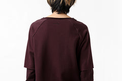 Load image into Gallery viewer, FIRST AID TO THE INJURED LAYERED SLEEVE TOPS / FRENCH TERRY + JERSEY (OXE)