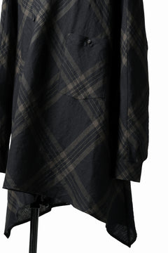 画像をギャラリービューアに読み込む, Aleksandr Manamis Crossed Plaid Shirt (Black)