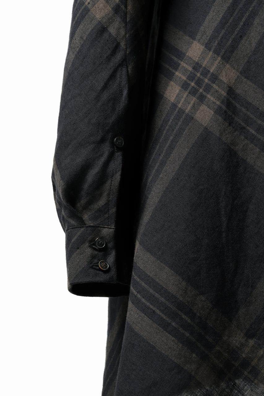 画像をギャラリービューアに読み込む, Aleksandr Manamis Crossed Plaid Shirt (Black)