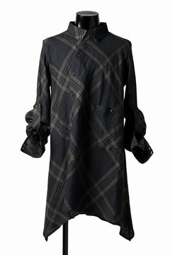 画像をギャラリービューアに読み込む, Aleksandr Manamis Crossed Plaid Shirt (Black)