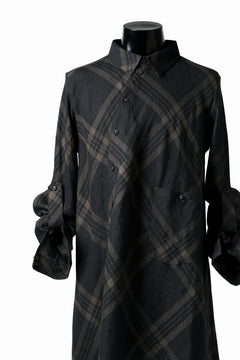 画像をギャラリービューアに読み込む, Aleksandr Manamis Crossed Plaid Shirt (Black)