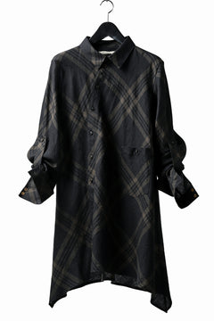 画像をギャラリービューアに読み込む, Aleksandr Manamis Crossed Plaid Shirt (Black)