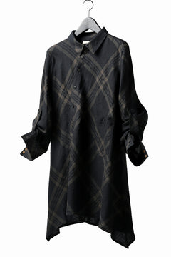 画像をギャラリービューアに読み込む, Aleksandr Manamis Crossed Plaid Shirt (Black)