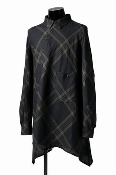 画像をギャラリービューアに読み込む, Aleksandr Manamis Crossed Plaid Shirt (Black)