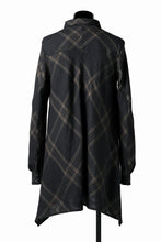 画像をギャラリービューアに読み込む, Aleksandr Manamis Crossed Plaid Shirt (Black)