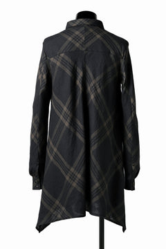 画像をギャラリービューアに読み込む, Aleksandr Manamis Crossed Plaid Shirt (Black)