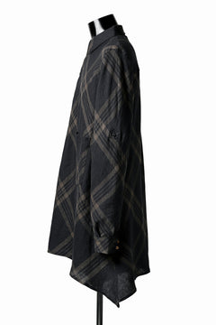 画像をギャラリービューアに読み込む, Aleksandr Manamis Crossed Plaid Shirt (Black)