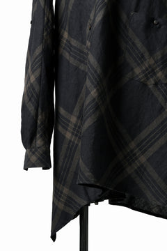 画像をギャラリービューアに読み込む, Aleksandr Manamis Crossed Plaid Shirt (Black)