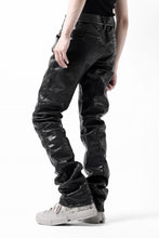 画像をギャラリービューアに読み込む, ISAMU KATAYAMA BACKLASH exclusive TIGHT STRAIGHT LEATHER PANTS / GARMENT DYED - ITALY SHOULDER (BLACK)