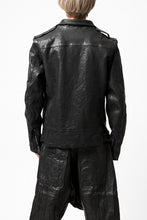 Load image into Gallery viewer, ISAMU KATAYAMA BACKLASH MOTO JACKET / ITALY-SHOULDER OBJECT DYED (BLACK)