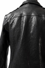 Load image into Gallery viewer, ISAMU KATAYAMA BACKLASH MOTO JACKET / ITALY-SHOULDER OBJECT DYED (BLACK)