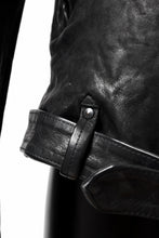 Load image into Gallery viewer, ISAMU KATAYAMA BACKLASH MOTO JACKET / ITALY-SHOULDER OBJECT DYED (BLACK)