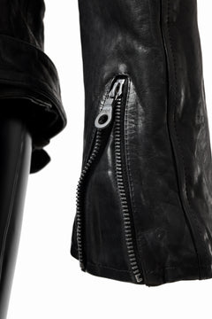 Load image into Gallery viewer, ISAMU KATAYAMA BACKLASH MOTO JACKET / ITALY-SHOULDER OBJECT DYED (BLACK)